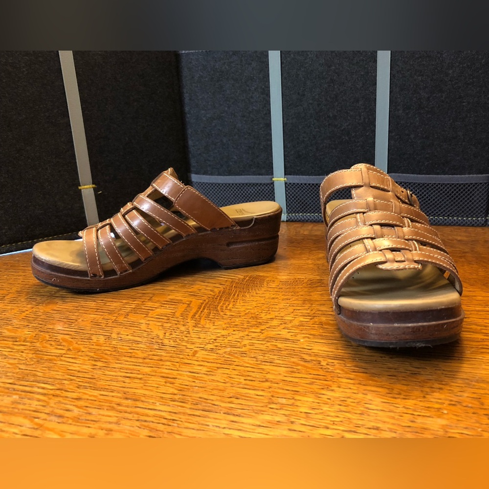 Dansko Tan Sandals with Leather Straps